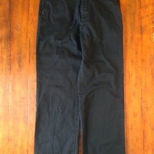 MENS THEORY BLACK 100% COTTON CHINOS SIZE 34 INSEAM 31.5" WASHED BUT NEVER WORN